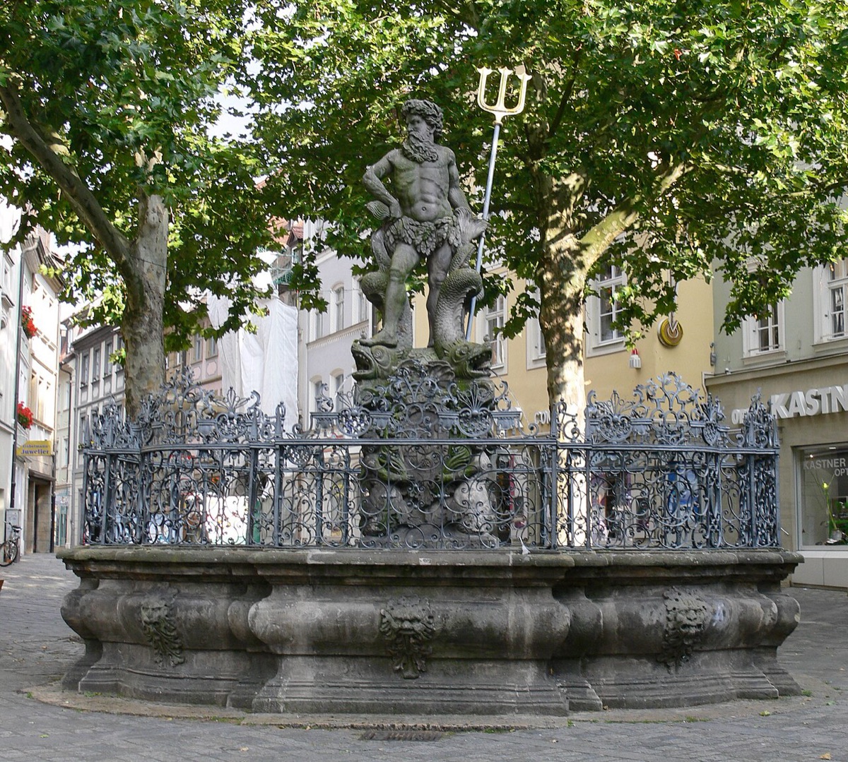 Gabelmann (Neptunbrunnen) am Grünen Markt