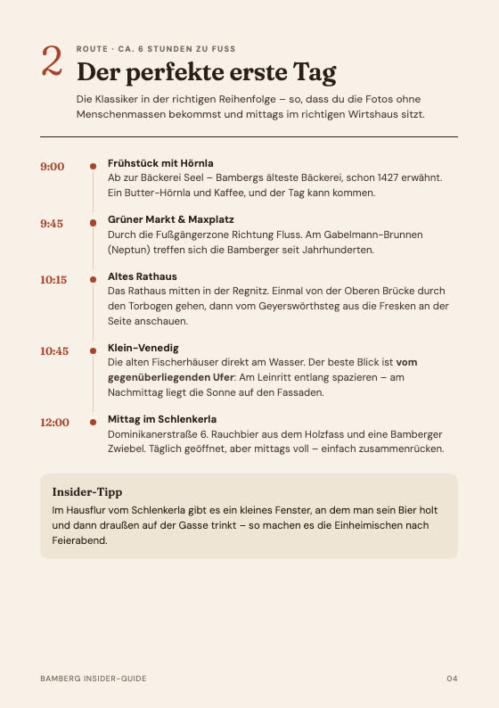 Seite: Der perfekte erste Tag